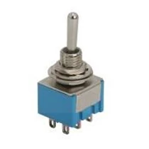 Fémkaros mikrokapcsoló két áramkörös, három állású