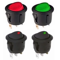 Billenő kapcsoló kerek egy áramkörös, két állású világító 12VDC