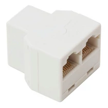 RJ45 ELOSZTÓ 8pol. 1 aljzat - 2 aljzat
