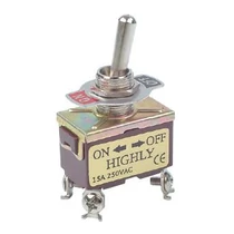 Fémkaros kapcsoló két áramkörös, két állású ON/OFF