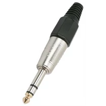 JACK 6,3 sztereó dugó ERŐSÍTETT PIROS, FEKETE