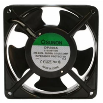 SUNON ventilátor 119x119x38 230VAC golyóscsapágyas