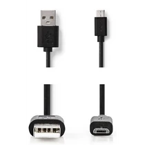 USB KÁBEL USB-A DUGÓ - MIKRO-B DUGÓ1m