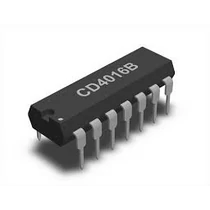 CD4016 4 csatornás multiplexter switch; DIP14