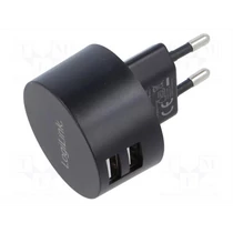 TÁPEGYSÉG 5VDC 2x2,1A USB-A Dugvillás