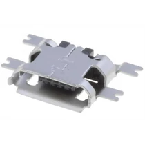 USB micro-B aljzat 5 pólusú, aranyozott, panelra forrasztható