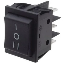 Billenő kapcsoló 30x25 két áramkörös, három állású ON-OFF-ON váltó