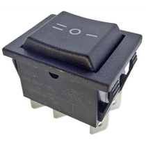 Billenő kapcsoló 30x25 két áramkörös, három állású (ON)-OFF-(ON) rugós