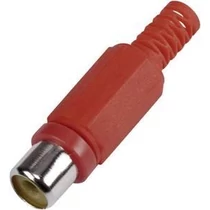 RCA lengő aljzat műanyag piros/fekete