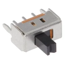 Tolókapcsoló két áramkörös, két állású  nyákra forrasztható