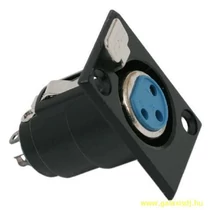 MIKROFON ALJZAT 3p. BEÉPÍTHETŐ XLR