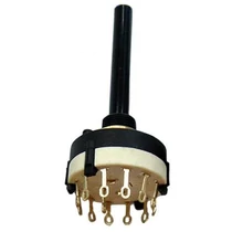 Műanyag forgókapcsoló három áramkörös, négy állású