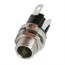 DC TÁPALJZAT Külső menet Fém ház 2,1mm 