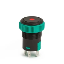 Nyomógomb d-19mm világító 20A 12V piros