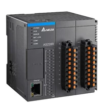 DELTA AS218RX-A PLC központi egység: 8DI/6DO, 2AI/2AO, relés kimenet, beépített CANopen port