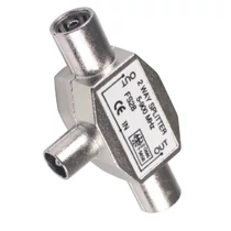 Koax elosztó - egy dugó, két aljzat