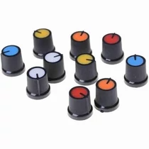 FORGATóGOMB 6MM Vegyes Színbetétes