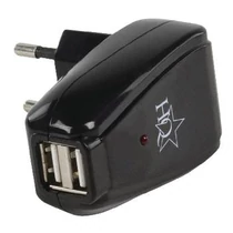 Hálózati tápegység 5VDC 2x500mA USB-A
