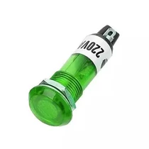 Izzószálas jelzőlámpa 230V d10mm zöld
