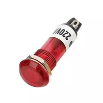 Izzószálas jelzőlámpa 230V d10mm piros