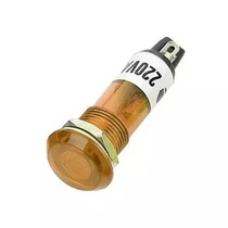Izzószálas jelzőlámpa 230V d10mm sárga