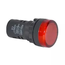LED jelzőlámpa 230V d22mm piros
