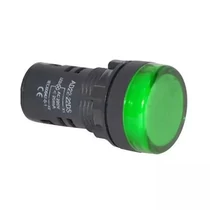 LED jelzőlámpa 230V d22mm zöld