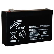 6V 8,0Ah Ritar savas, zárt ólomakkumulátor