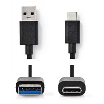 USB KÁBEL USB-A DUGÓ - USB-C DUGÓ 480Mb/s 1,5m fekete  