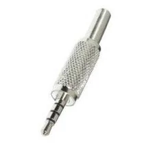 Jack 3,5 sztereó dugó fém ház 4 pólusú