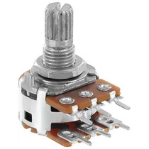 Potméter5KA lineáris sztereo szénréteg