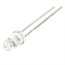 LED 5mm piros, nagy fényerejű