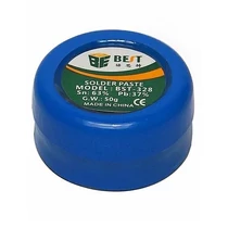 BST-328 Közepes hőmérsékletű, óntartalmú forrasztó paszta 40gr Sn63/Pb37 183°C