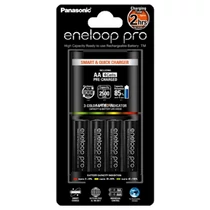 Eneloop K-KJ55HCD40E gyors akkumulátor töltő 4 db 2500mAh AA akkumulátorral