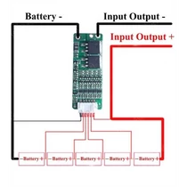 Töltésvezérlő 5db Li-Ion cellához 15A 18,5V-21V 60×30mm