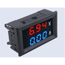 Voltméter 100V/10A direktmérő előlapba