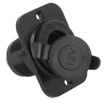 Szivargyújtó aljzat peremmel fedéllel 12V 6,3 FASTON