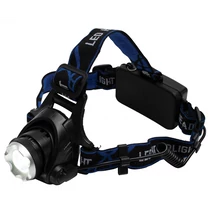 Fejlámpa LED-es tölthető 2x18650 akkuval 1000lm