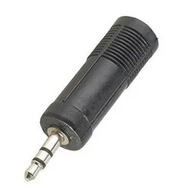 JACK 3,5 sztereó dugó-6,3 sztereó aljzat fordító adapter