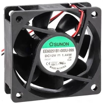 SUNON ventilátor 60x60x25 12VDC 3 vezetékes