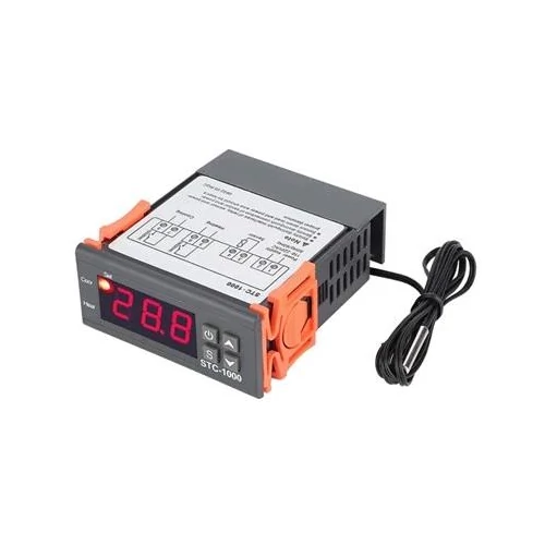 STC-1000 Hőfokszabályzó NTC szenzorral -50 ° C - 99 ° C 230VAC 10A 75x34x85mm