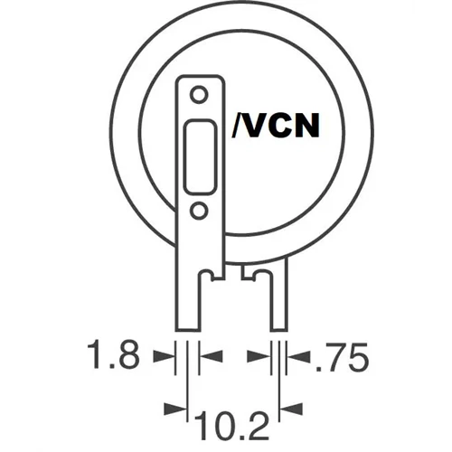 VL-2020/VCN 3V lítium akkumulátor forrfüles