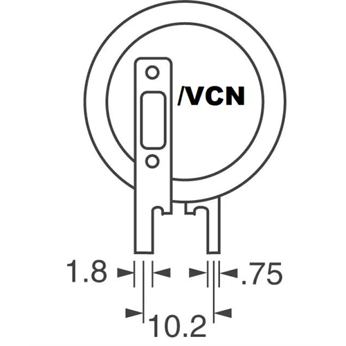 VL-2020/VCN 3V lítium akkumulátor forrfüles