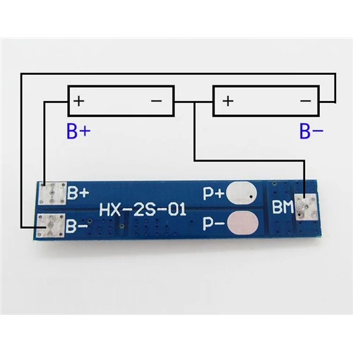 Töltésvezérlő 2db Li-Ion cellához 5A M402F