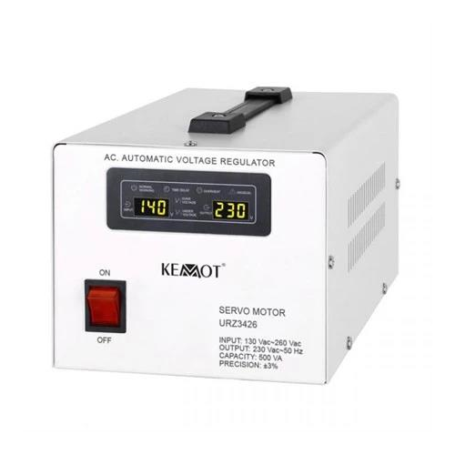 KEMOT MSER-1000 Feszültség stabilizátor 1000VA 130-260VAC/230VAC