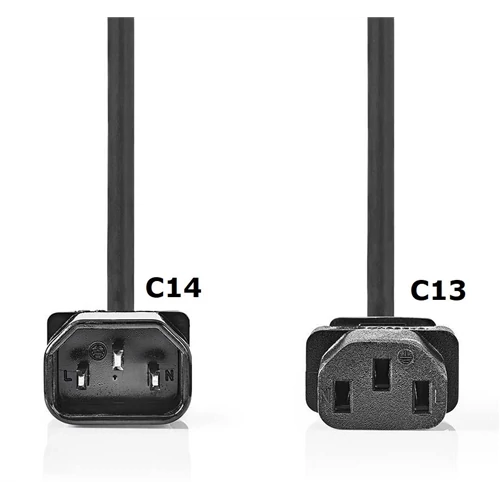 Monitor Tápkábel C14 - C13  2 méter