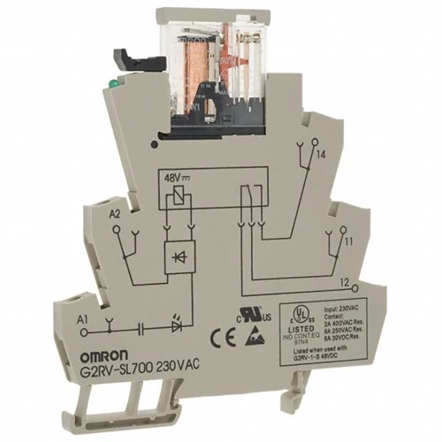 OMRON G2RV-SL700-230VAC relé+foglalat