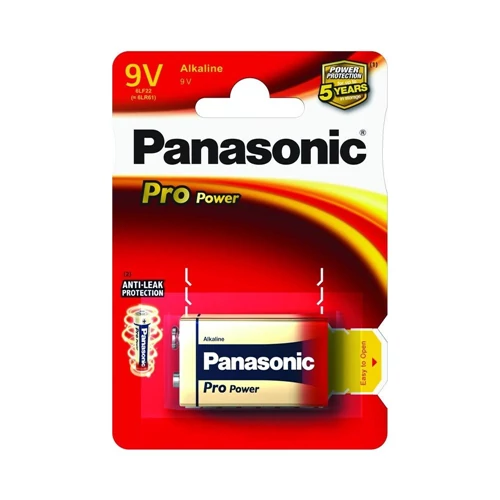 PANASONIC 6LR61/1BP 9V Alkáli elem 