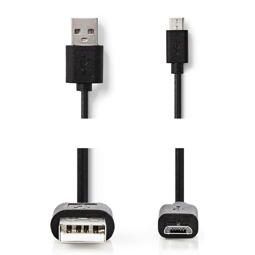USB KÁBEL USB A DUGÓ - MIKRO B DUGÓ1m