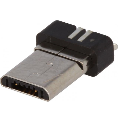 USB MICRO B forrasztható dugó csupasz